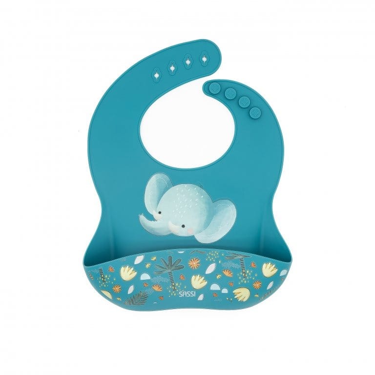 Sassi Bavoir En Silicone Chewy l’éléphant