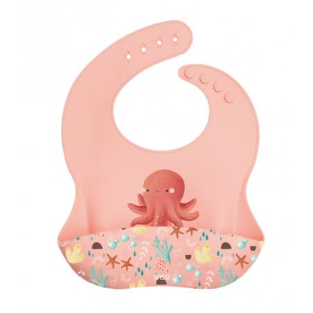 Sassi Bavoir en silicone Slurpy le poulpe