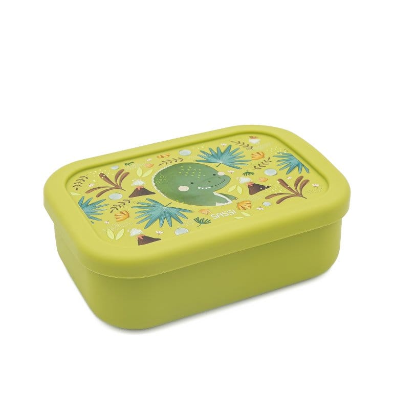 Sassi Lunch Box en Silicone Cracky le Dinosaure Vert