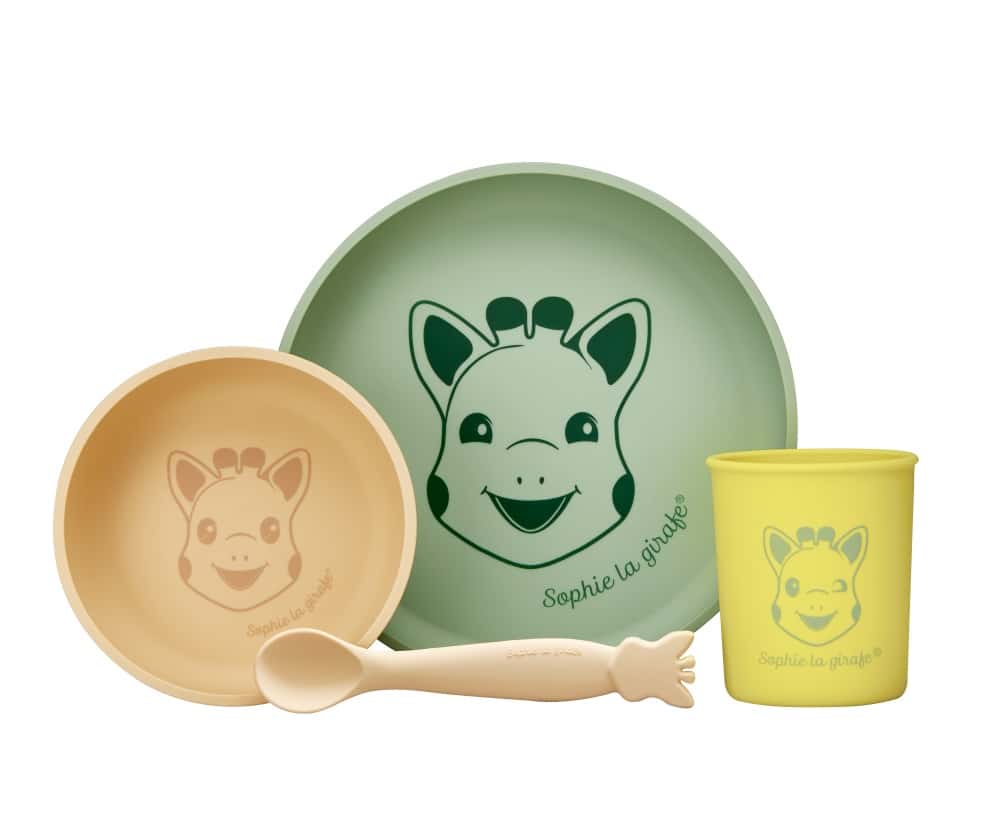 Sophie La Girafe Set repas silicone 4pcs
