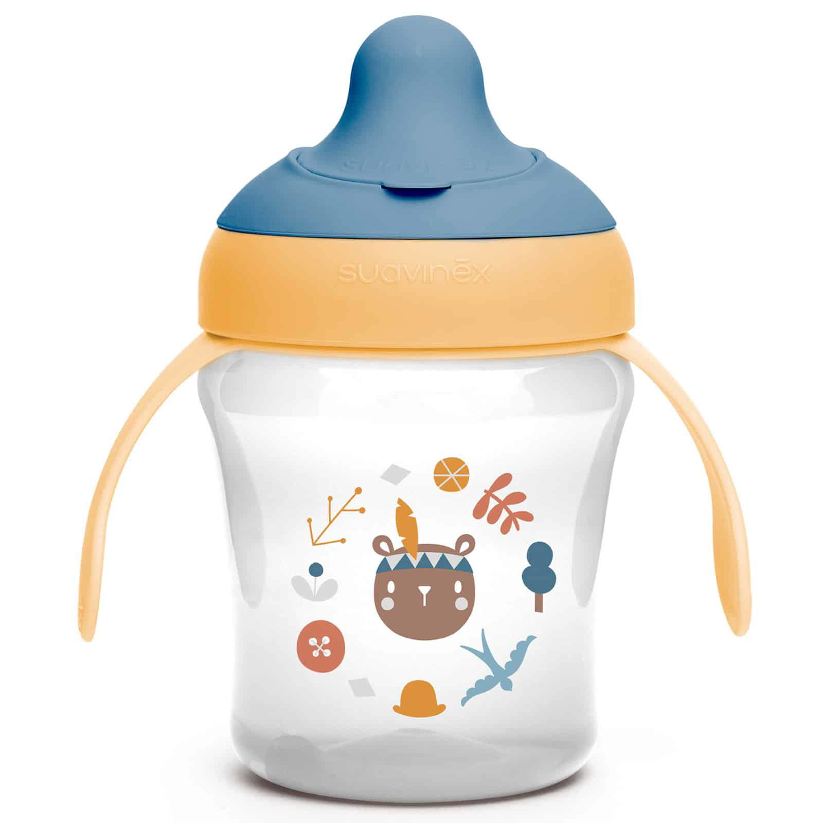 Suavinex Tasse à bec Into the forest Jaune +6m 200ml