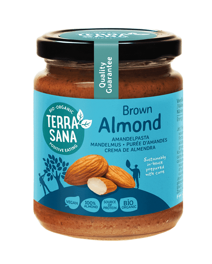 Terra Sana Purée d’amandes Bio 100% amandes complètes – 250 g