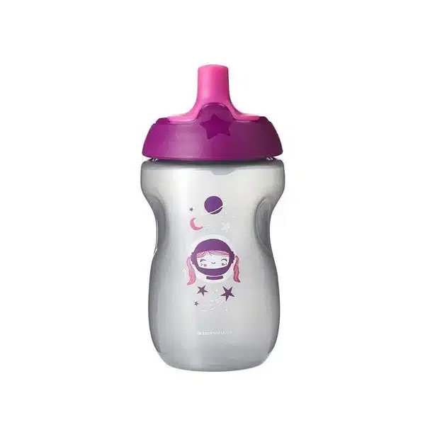 Tommee Tippee Gobelet Sport anti-déversement avec embout 300ml 12m+ Gris Violet
