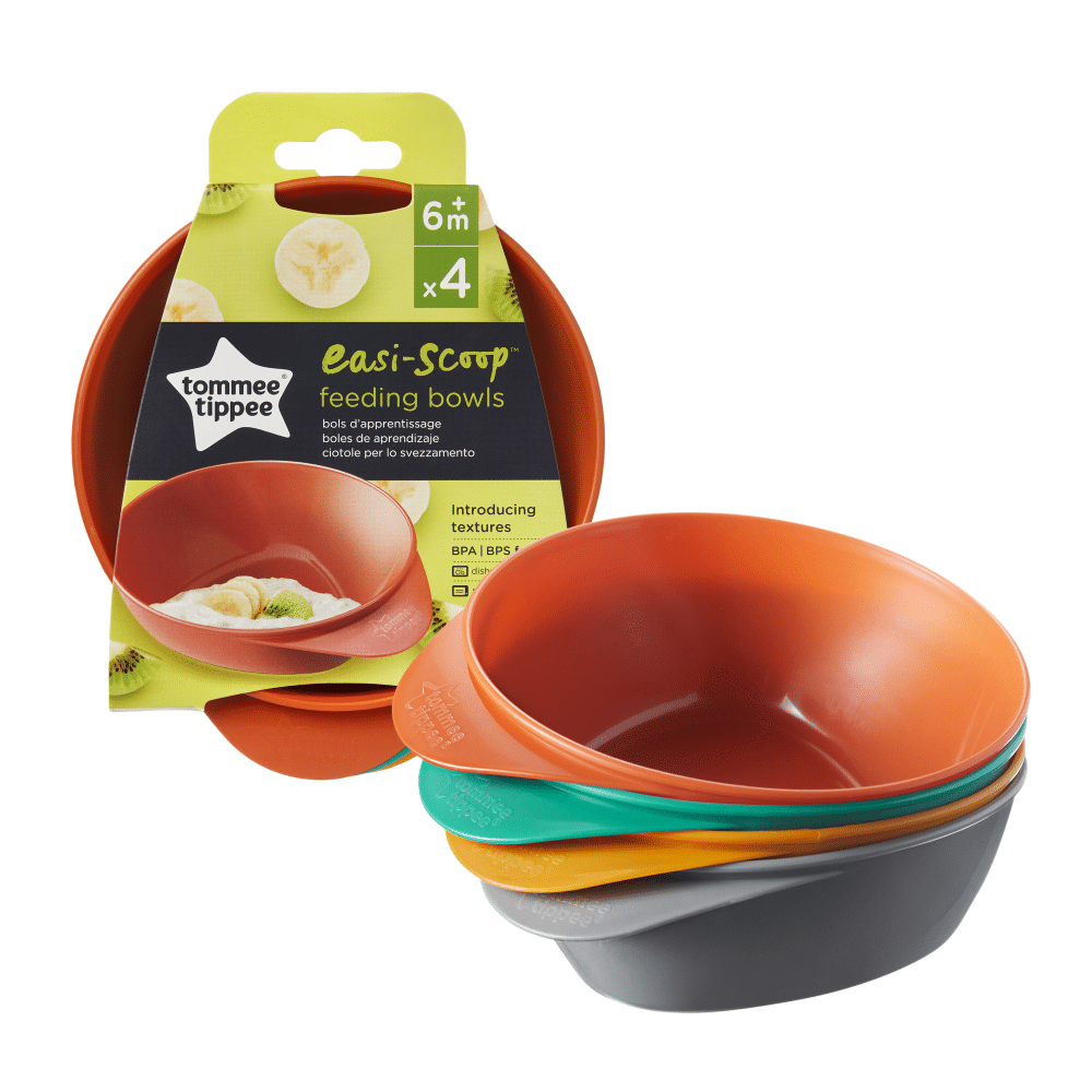 Tommee Tippee Lot de 4 Bol d’apprentissage Easy Scoop