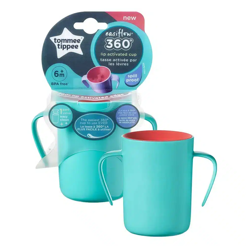 Tommee Tippee Tasse 360° avec anses bleu 6m+