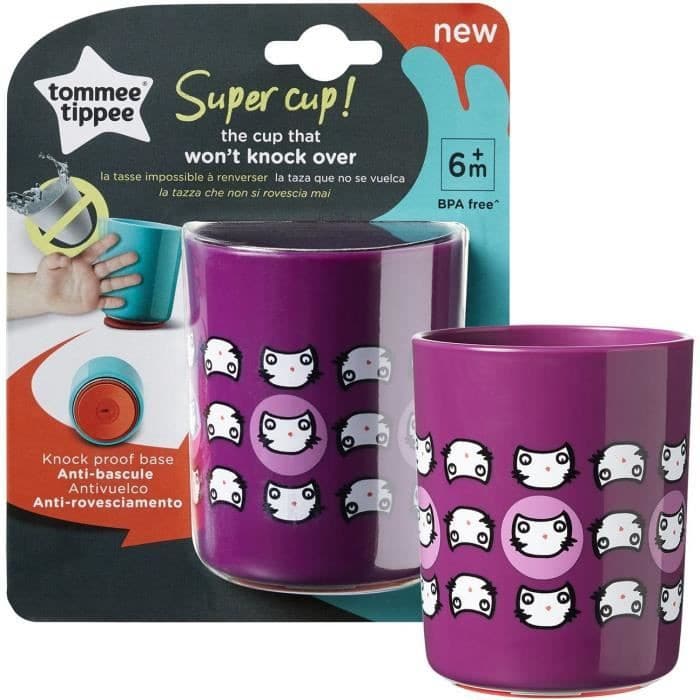 Tommee Tippee Tasse super cup anti-chute violet 6m+