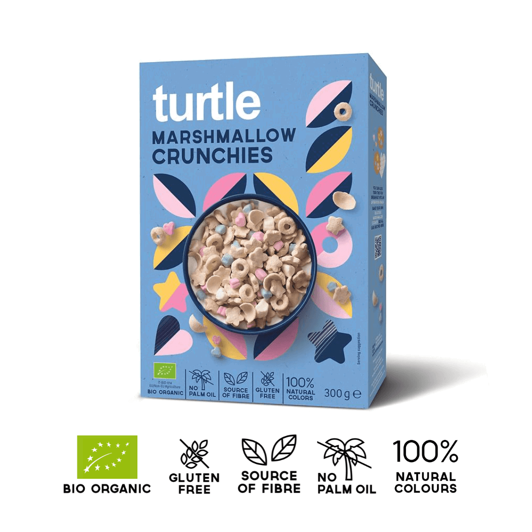 Turtle Marshmallow Crunchies Céréales Bio – Sans gluten 300g