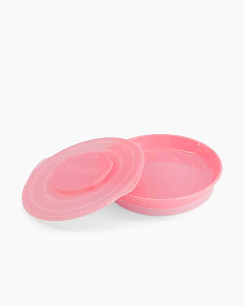 Assiette avec Couvercle – Rose