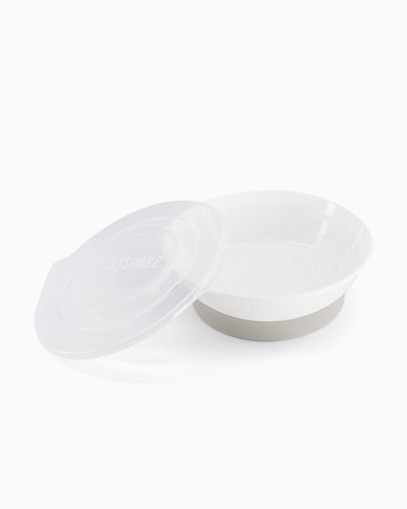 Twistshake Bol avec Couvercle – Blanc