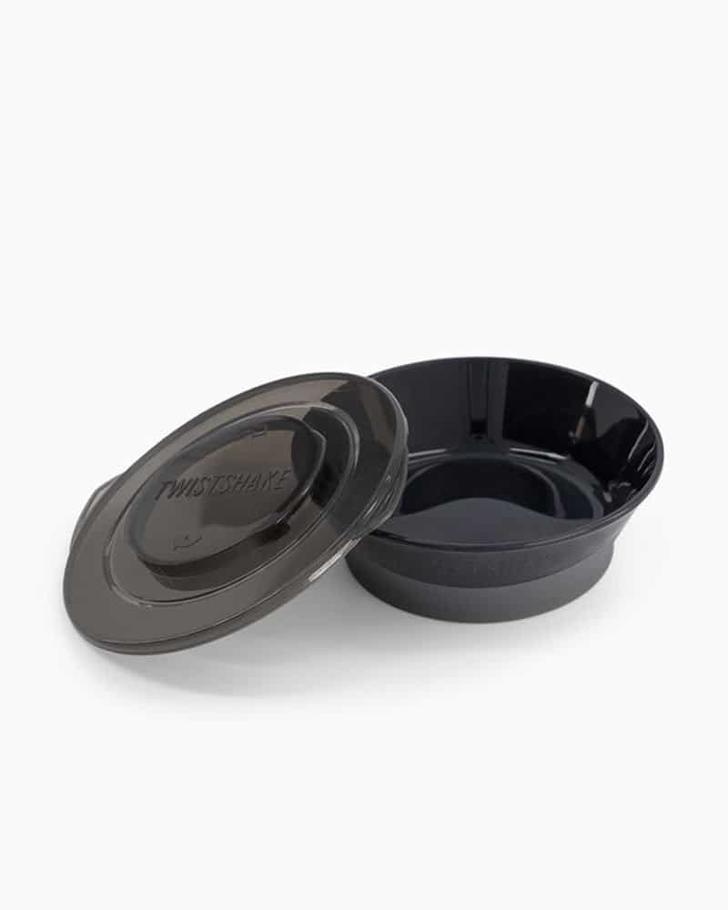 Twistshake Bol avec Couvercle Noir