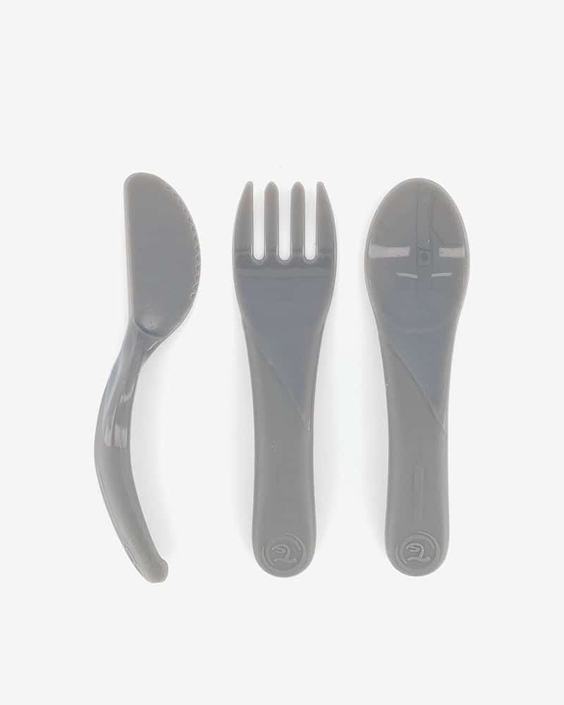 Twistshake Couverts d’apprentissage Gris