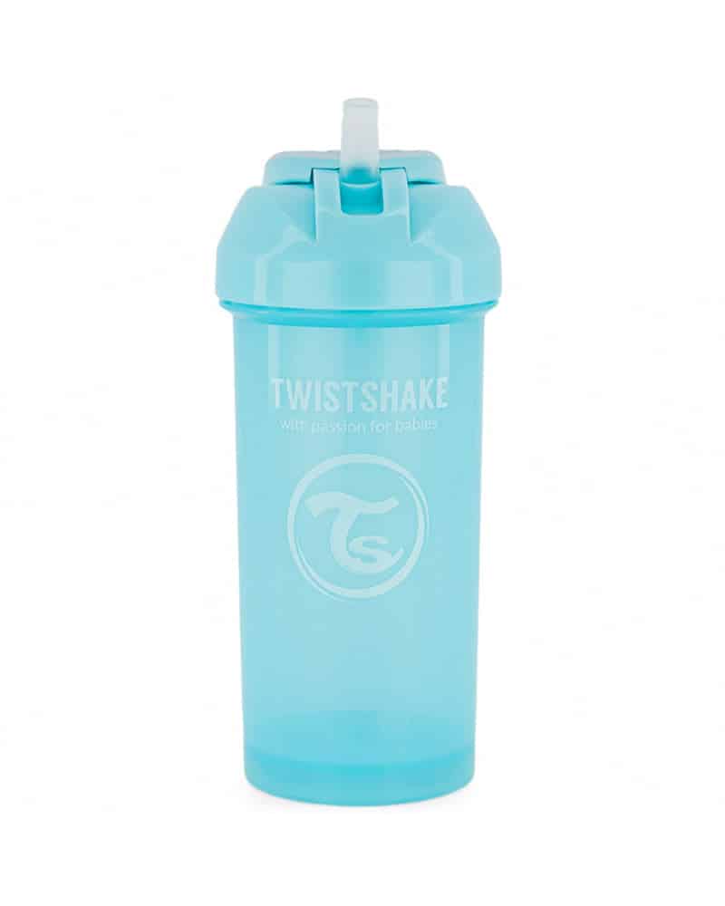 Twistshake Gourde à Paille 360ml Bleu