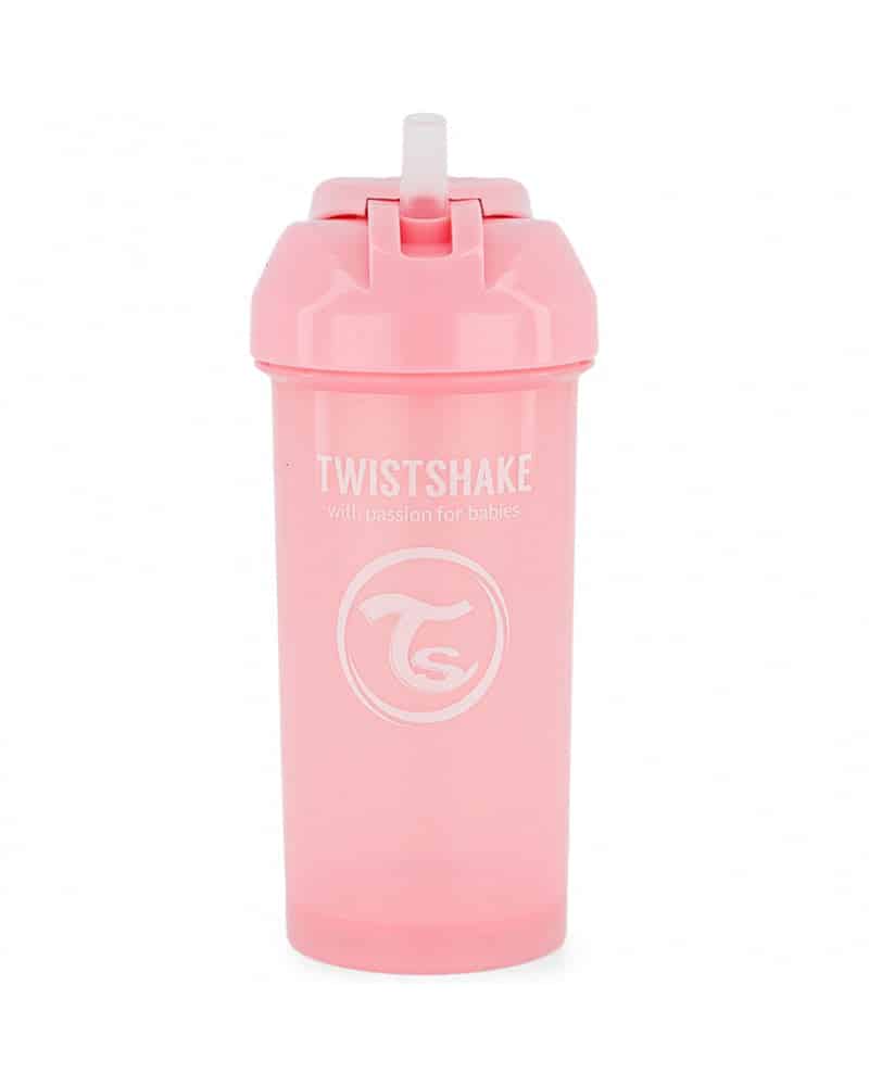 Twistshake Gourde à Paille 360ml Rose