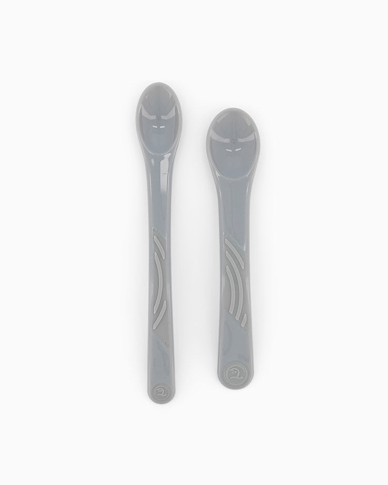 Twistshake Lot de 2 Cuillères d’apprentissage Gris