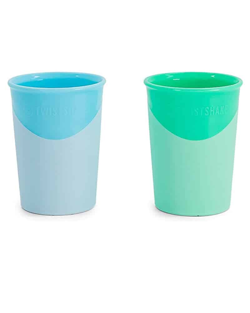 Twistshake Lot de 2 Tasses Bleu & Vert 170ml
