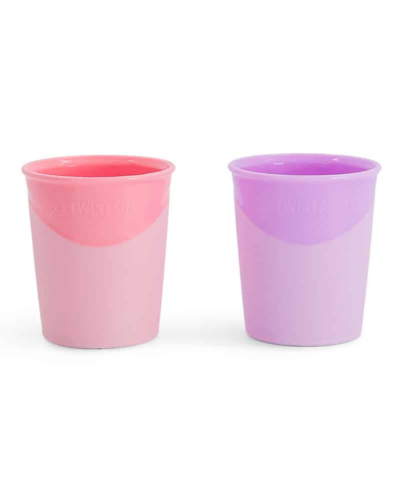Twistshake Lot de 2 Tasses Rose & Violet 170ml