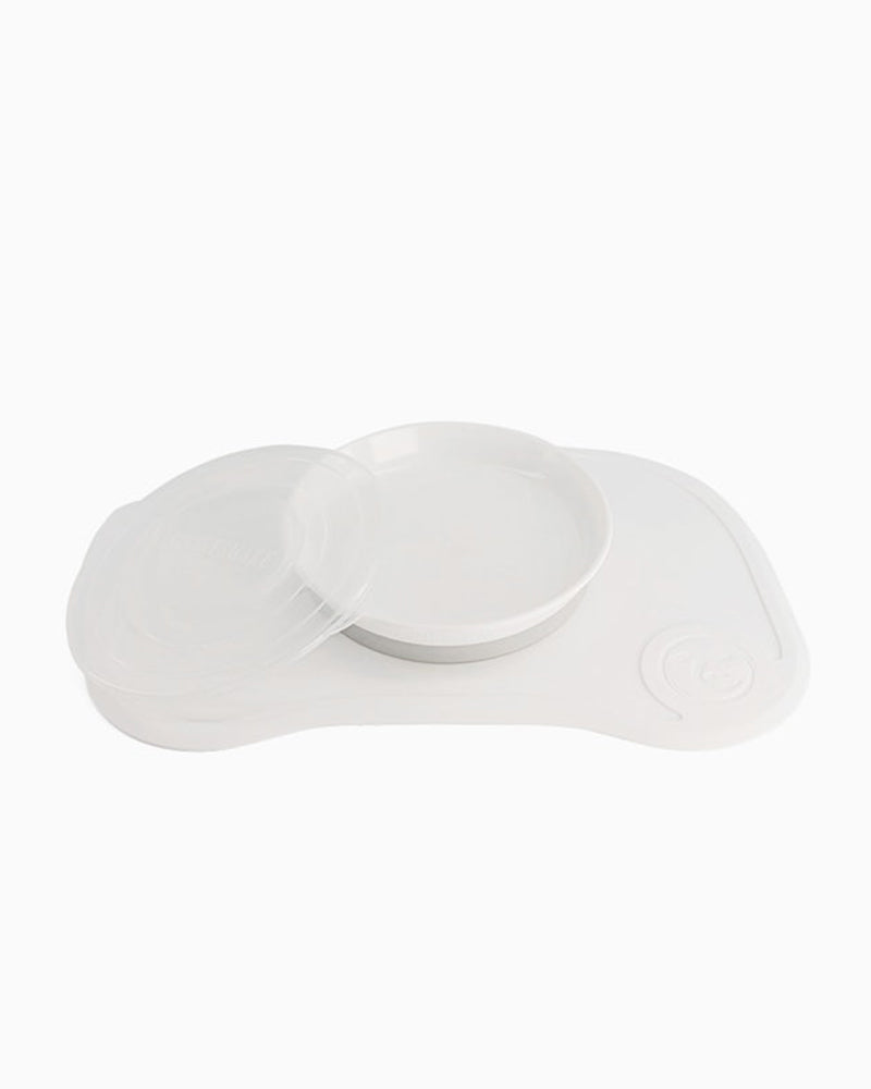 Twistshake Plateau Click-mat & Assiette Blanc