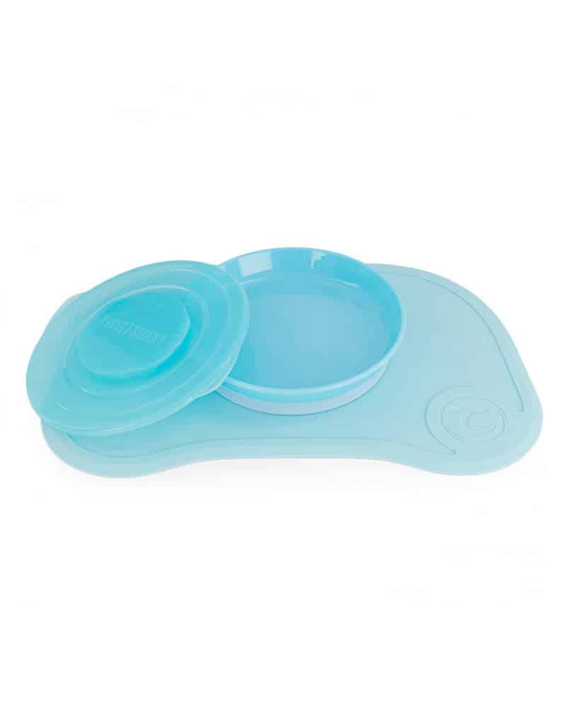 Twistshake Plateau Click-mat Mini & Assiette Bleu