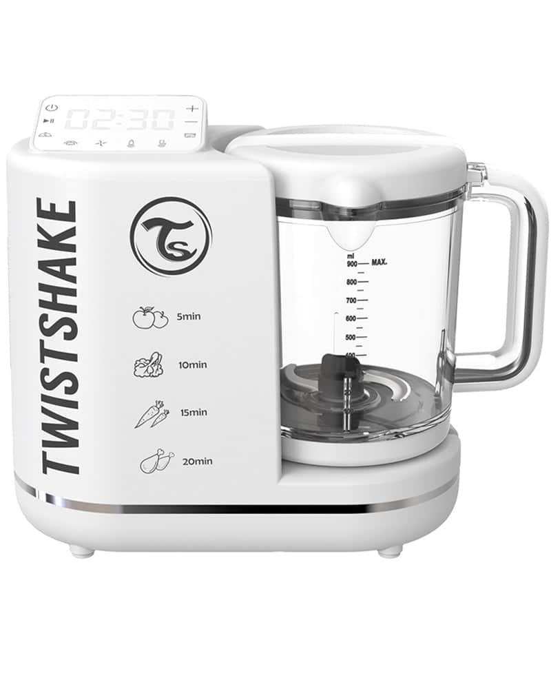 Twistshake Robot cuiseur pour bébé 6 en 1 – Blanc