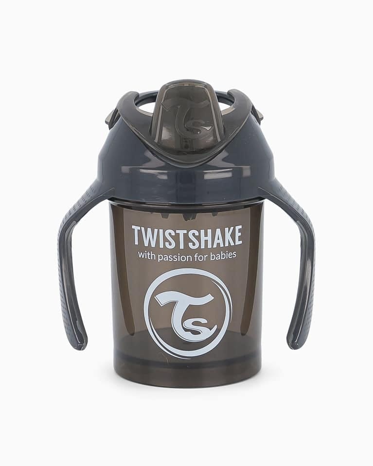 TwistShake – Tasse à bec anti-fuites Noir 4m+