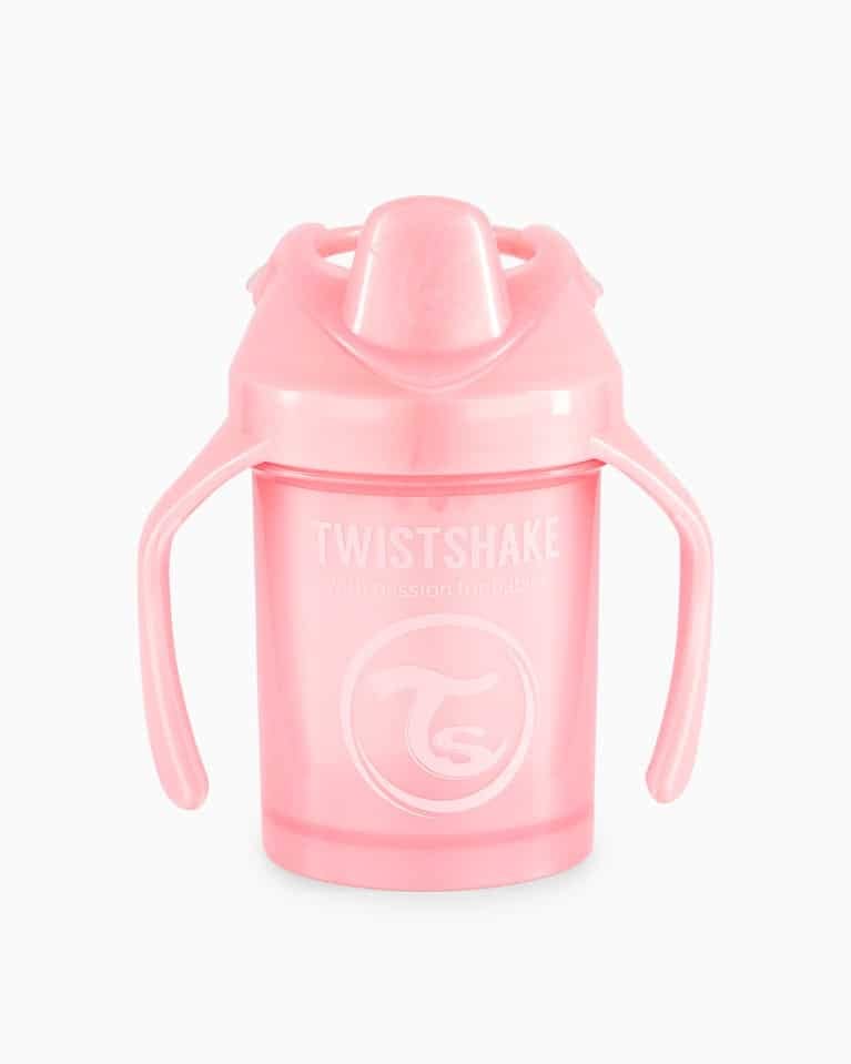 TwistShake – Tasse à bec anti-fuites Rose 4m+