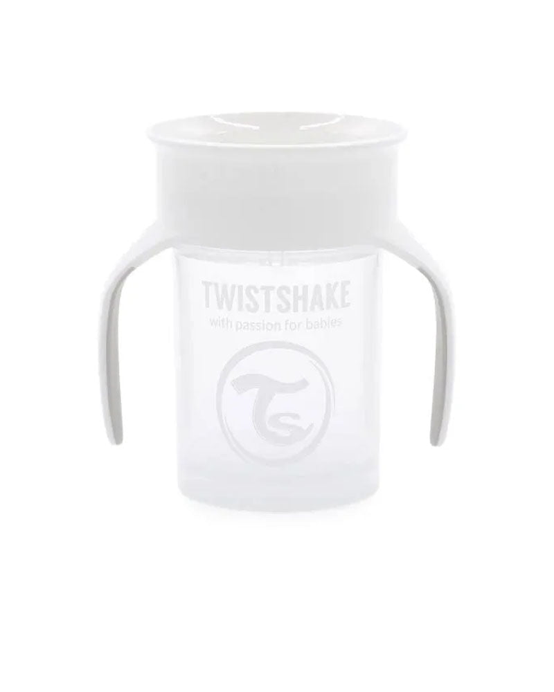 Twistshake Tasse d’entraînement 230ml Blanc Pastel