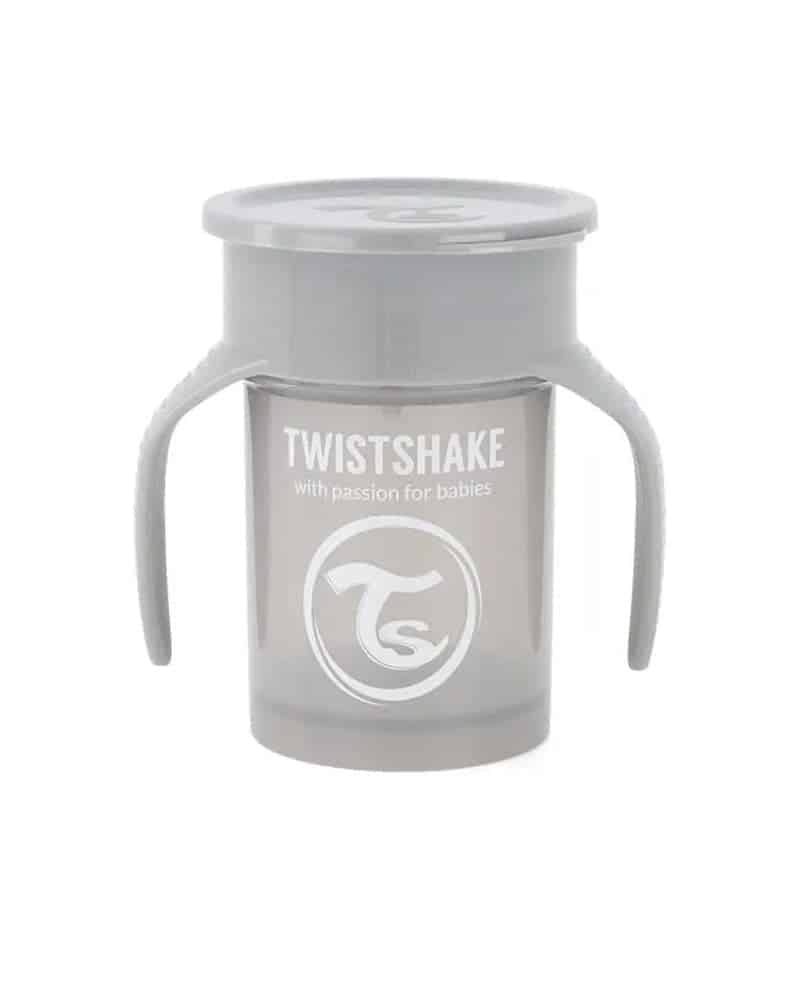 Twistshake Tasse d’entraînement 230ml Gris Pastel