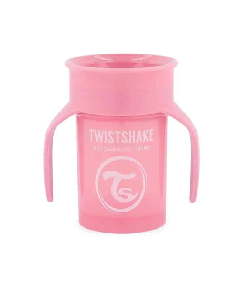 Twistshake Tasse d’entraînement 230ml Rose Pastel