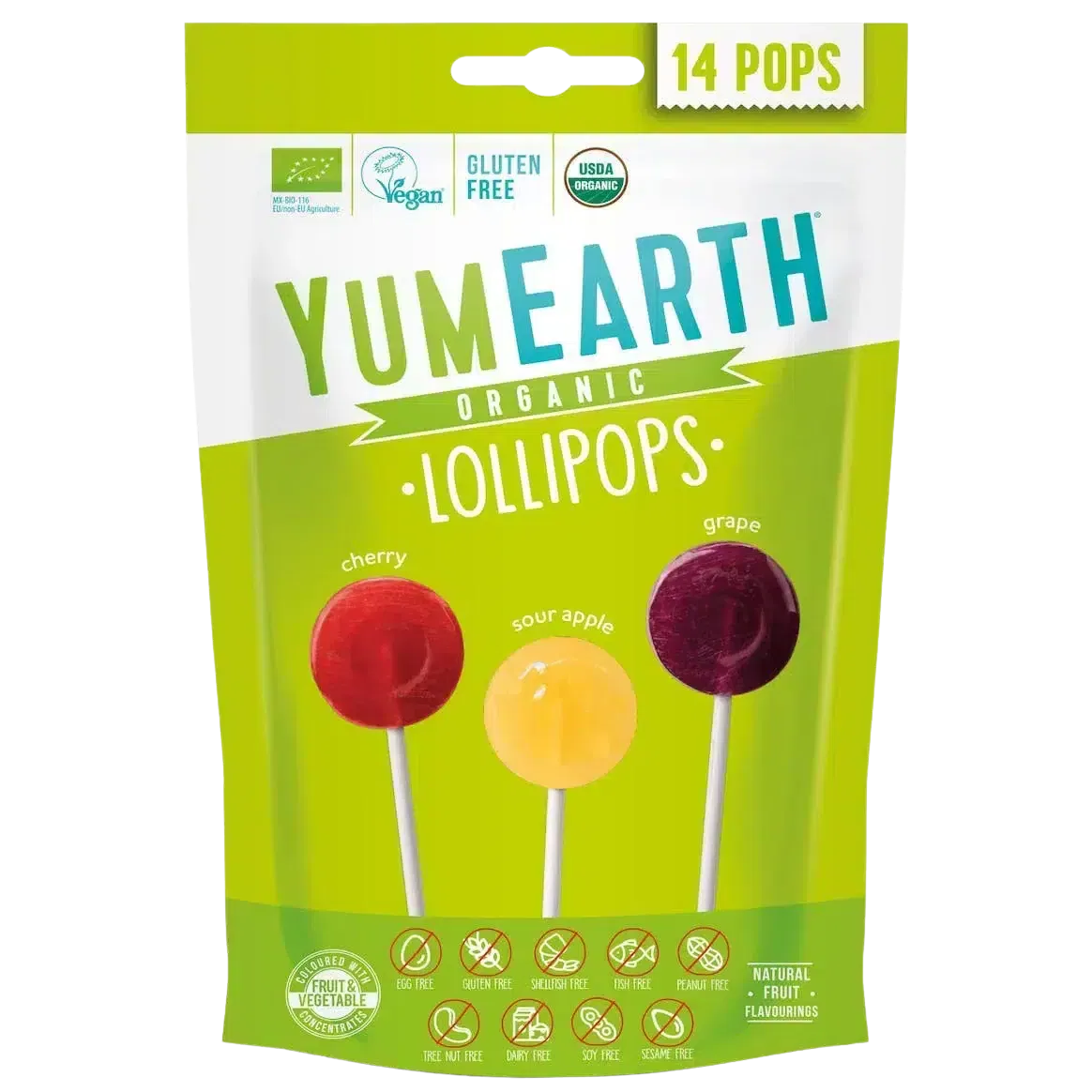 YumEarth Sucettes Bio Pops Acidulées