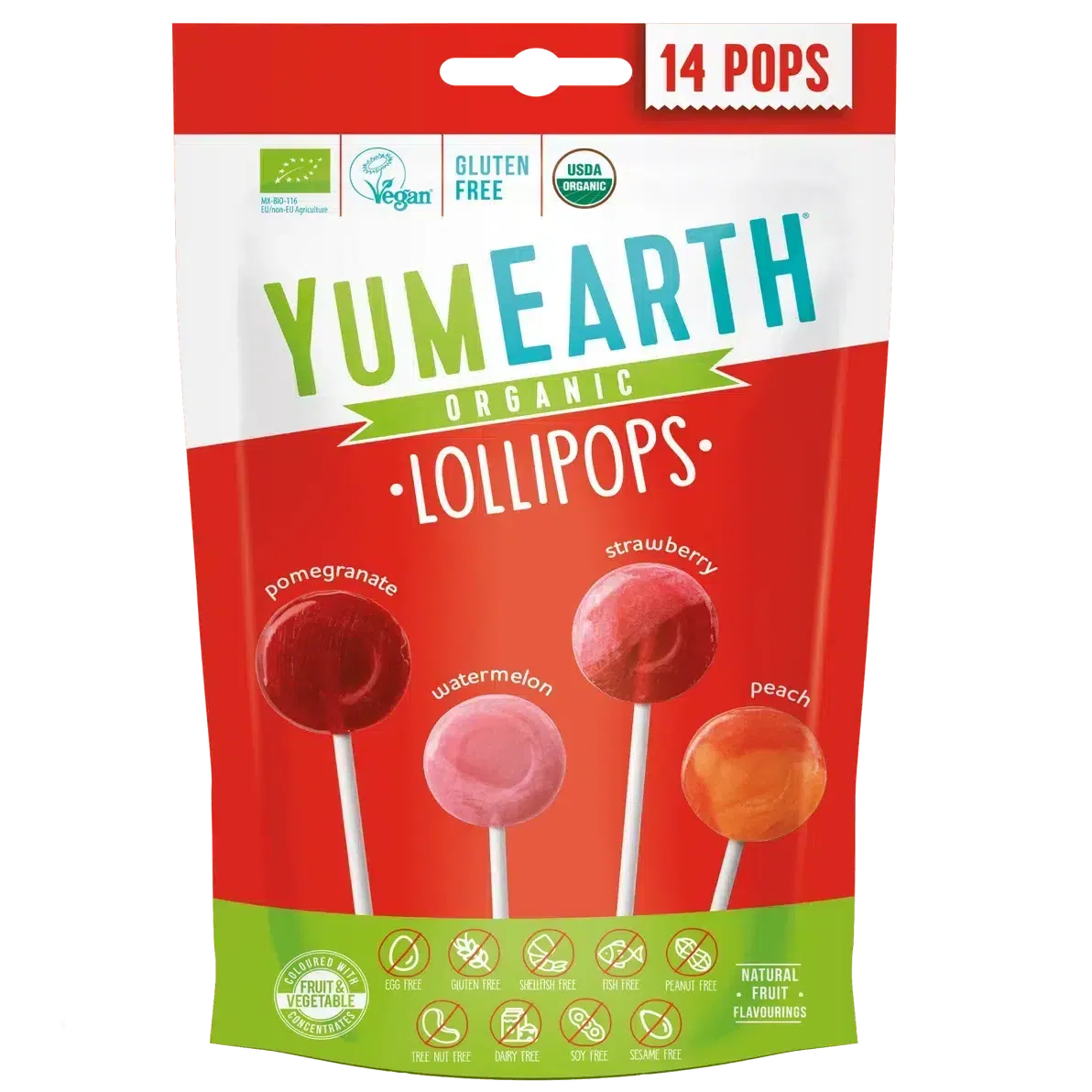 YumEarth Sucettes Bio Pops Originals