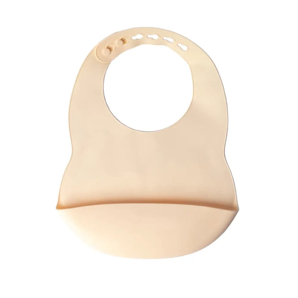 Yummy Bavoir en Silicone avec Poche 4m+ Crème