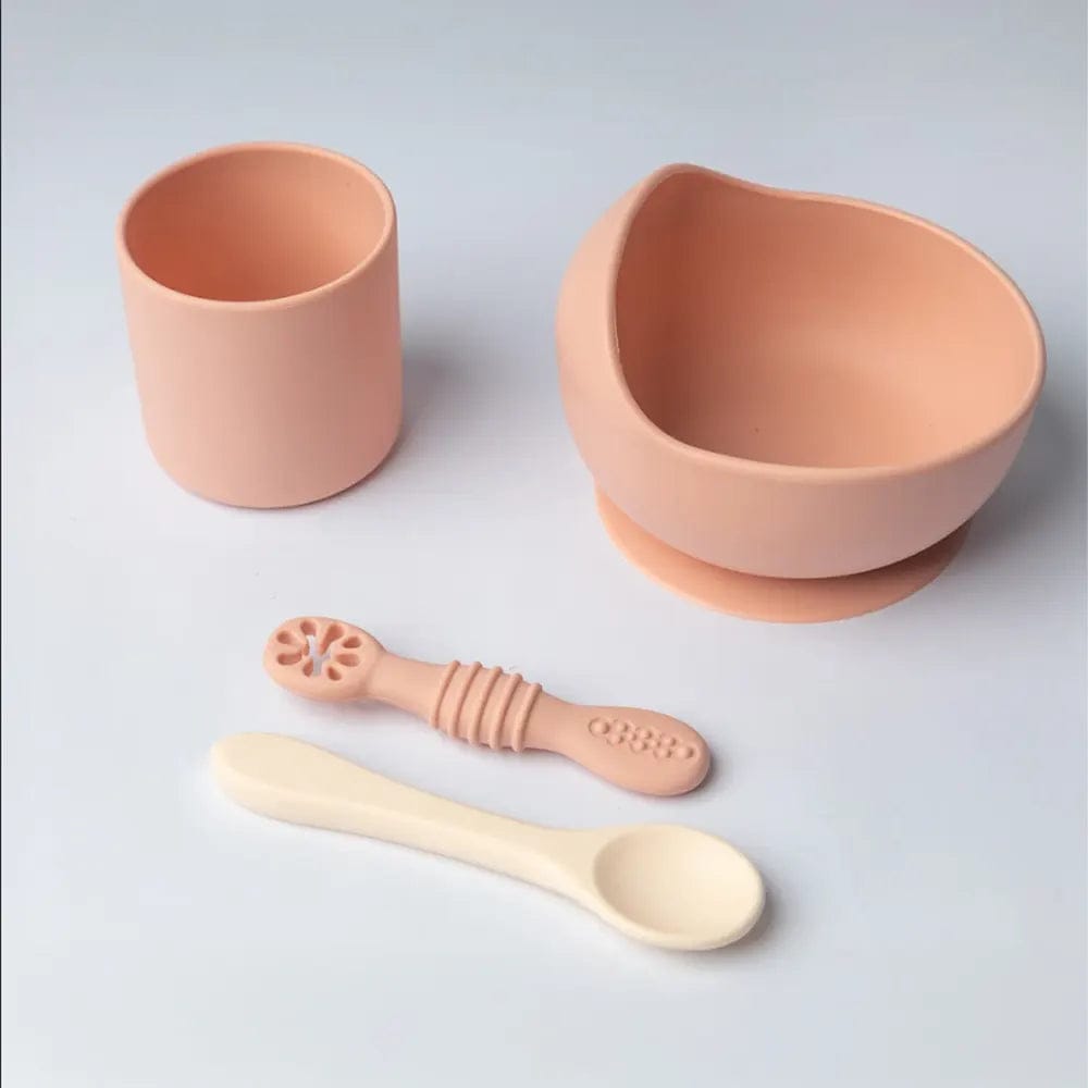Yummy Coffret Repas Complet Silicone dès 4mois – Blush