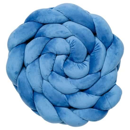 Babycalin Coussin Tresse en velours 2m – Bleu