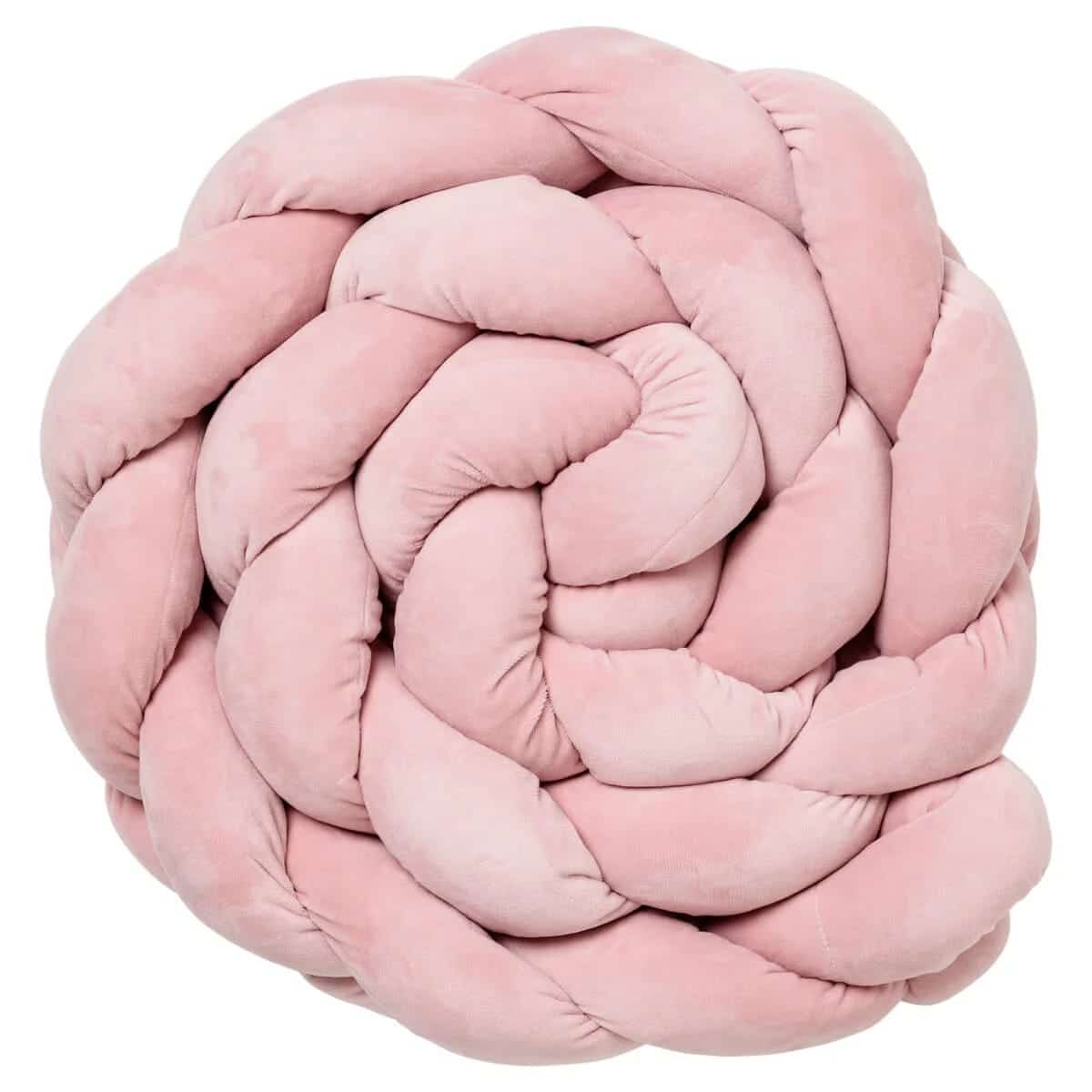 Babycalin Coussin Tresse en velours 2m – Rose