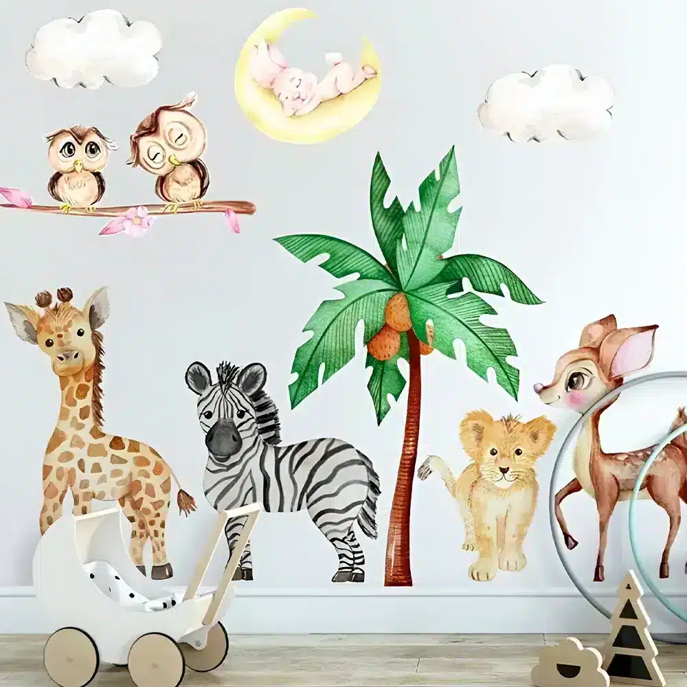 Bebe Safe Sticker Mural Animaux