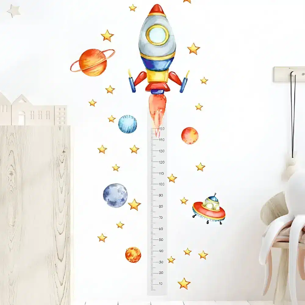 Bebe Safe Règle Murale Mesure Taille Fusée