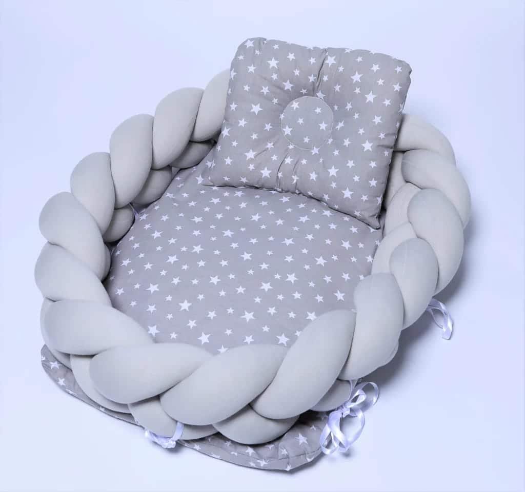 Lit Cocon Beige Étoiles tressé