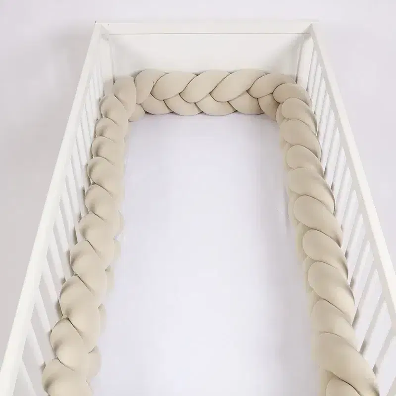 Tour De Lit Tressé Beige  – 3 mètres