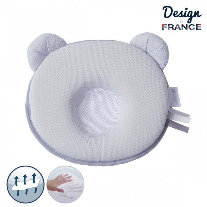 Candide Coussin P’tit Panda Air+ Gris