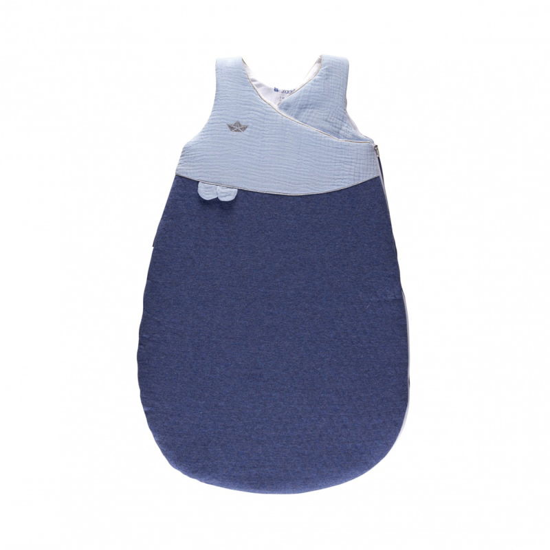 Candide Gigoteuse Jersey Matelassé 72cm Bleu