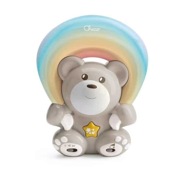 Chicco Veilleuse musicale ourson arc-en-ciel – Beige