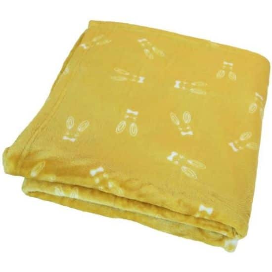 Domiva Couverture Microdoux Bunny Jaune 100x150cm