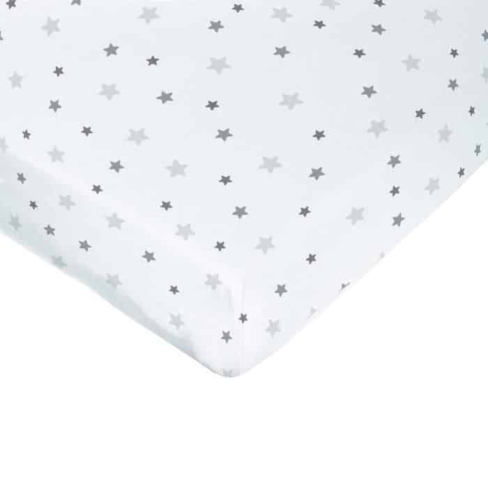 Domiva Drap housse imprimé étoiles 60x120cm