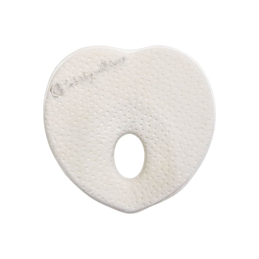 KikkaBoo Anti tête plate Coeur Blanc