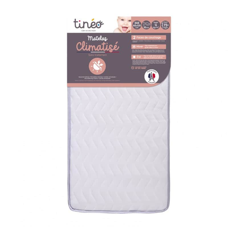 Tinéo Matelas climatisé 60x120x10cm