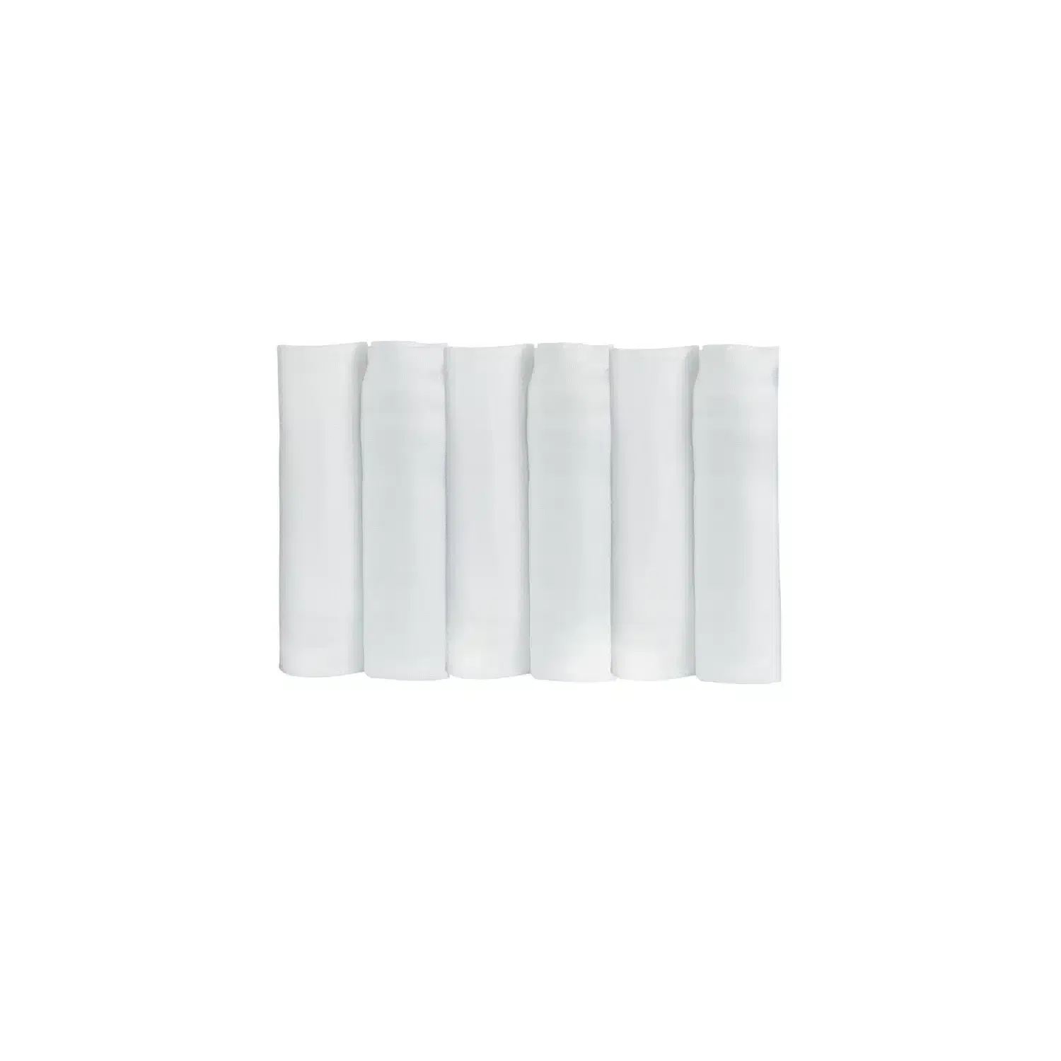 Trois Kilos Sept Lot De 6 Langes Bébé – Blanc 70x70cm