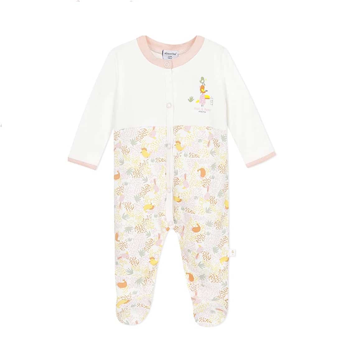 Absorba Dors-bien coloré rose coton Bio 6 mois