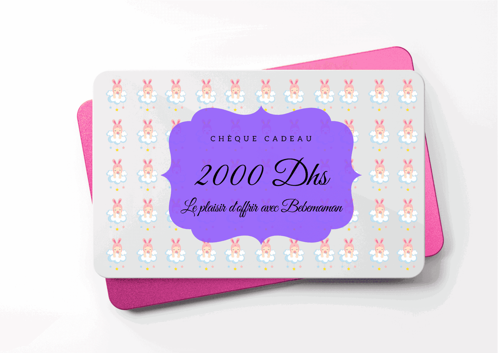 Bebemaman Chèque Cadeau 2000 Dhs