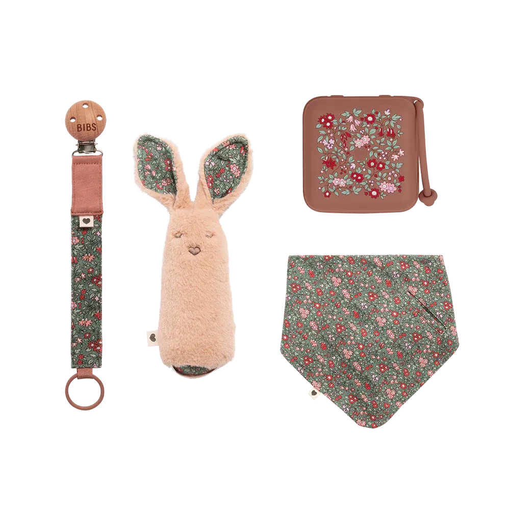 Bibs x Liberty Coffret Cadeau Baby Bundle Eloise – Chamomile lawn woodchuck