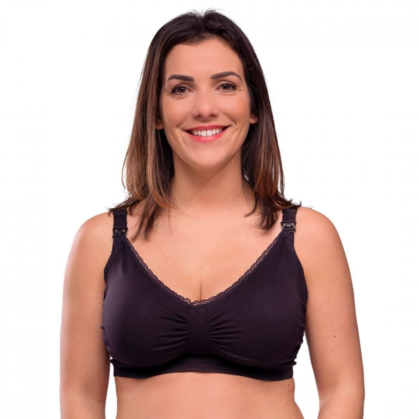 Carriwell Soutien-gorge d’allaitement et de maternité Premium rembourré Carri Gel XL – Noir
